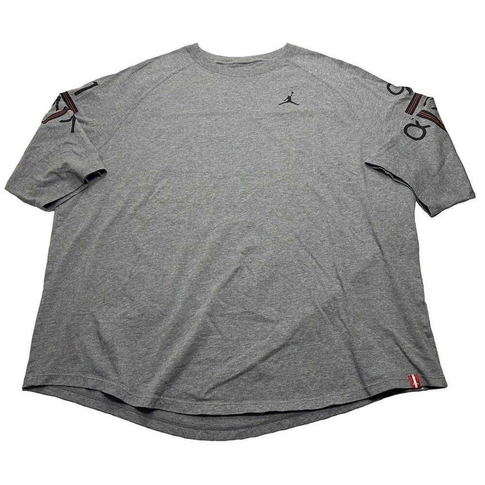 Men's Air Jordan 6 Times 3/4 Raglan T-Shirt Size 3XL Grey 862423-091